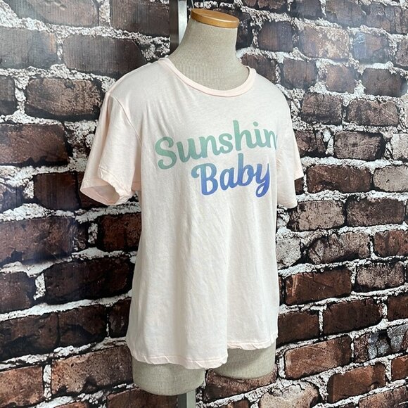 WIldfox Short Sleeve Tee Sunshine Baby Pink Size Medium M - Picture 8 of 14